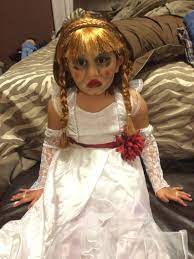 Why not try dressing like annabelle this halloween? Annabelle Halloween Costume