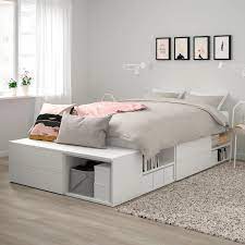 Platsa Cadre De Lit Avec 4 Tiroirs Blanc Fonnes Ikea Idee Arredamento Camera Da Letto Stanza Da Letto Ikea Idee Camera Da Letto Ikea