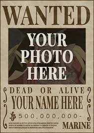 If you post this anywhere, please, give me credit. One Piece Wanted Poster Template Clay Stage