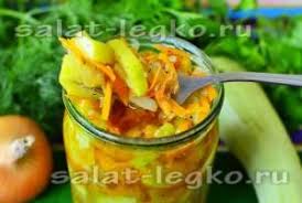 салат на зиму из кабачков моркови помидор и лука Salat Na Zimu Iz Kabachkov Morkovi I Luka Recept Novye Recepty Kulinariya Salaty