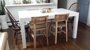 Skogsta Chairs And Parsons Dining Room Table Table House Design Dining