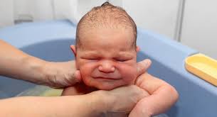 Once she is settled in the bath, you can use the hand which was supporting her bottom to wash her body. Tips For Safe Bathing Babycenter