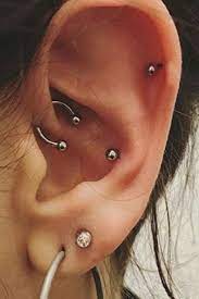 22 Cool And Stylish Ear Piercing For Pretty Women Earings Piercings Cute Ear Piercings Multiple Ear Piercing