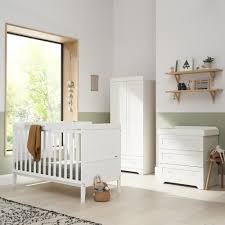 Costzon baby glider and ottoman cushion set, wood baby rocker nursery furniture for napping, nursing, reading, upholstered hoop glider & ottoman comfort nursery chair w/padded armrests (gray). Tutti Bambini Rio 7 Piece Plus Nursery Room Set White Baby And Child Store