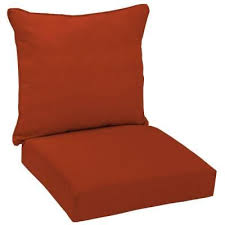 Patio Cushion Ideas Hampton Bay Chili Red Deep Seat Cushion Set Wc09911b 9d4 At The Home Depot Patio Chair Cushions Outdoor Deep Seat Cushions Patio Chairs