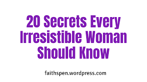 He seethes on the sidelines of the literary establishment as he watches the meteoric success of , a first novel by a woman who once visited some relatives in harlem meanwhile, monk struggles with real family tragedies — his aged mother is fast succumbing to alzheimer's, and he still grapples with the. 20 Secrets Every Irresistible Woman Should Know Faith Spen