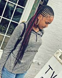 2 Layer Cornrows With Box Braids Hair Styles Braided Hairstyles