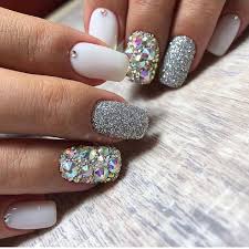 52 Pretty Nail Art Patterns Decorated And Simple 2019 Page 29 Of 52 Nail Designs Manicure Blog Unas Color Plata Unas Acrilicas Cuadradas Cortas Manicura De Unas