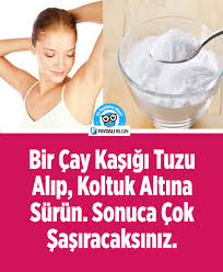 bir cay kasigi tuzu alip koltuk altina surun faydali bilgin tuz dogal kozmetik kolay egzersiz