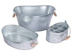 Check spelling or type a new query. Birdrock Home Galvanized Beverage Tub W Stand Birdrock Home Galvanized Beverage Tub Caddy And Tray Set 3 Piece Party Tray Platter Drink Holder Silverware Caddy Wooden Handles Amazon In Home Kitchen