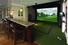 Golf Simulator Room Golf Room Home Golf Simulator Golf Simulator Room