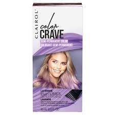 With temporary dyes, there's no developer, there's no hydrogen peroxide, there are no chemicals—the color just sits on the hair's surface, patricia slattery. Clairol Color Crave Semi Permanent Hair Color Lavender Walmart Com Walmart Com