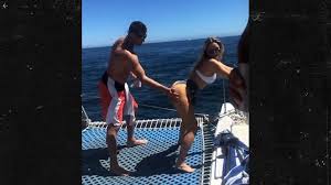 Rob gronkowski's net worth and his love story with girlfriend camille kostek. Rob Gronkowski Gets Handful Of Booty While Camille Kostek Twerks On A Boat