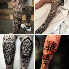 The most common designs for leg tattoos are japanese art, tribal design, indian feathers, and others. 125 Best Leg Tattoos For Men Cool Ideas Designs 2021 Guide