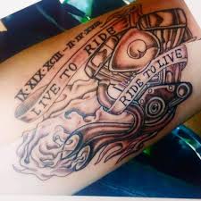 I guess that's how motorcycles became such a popular image for tattooing, riders kept it's no wonder there's some stunning motorcycle art etched into living canvas throughout the world. 125 Harley Davidson Tattoos Unleash The Biker Within You Wild Tattoo Art