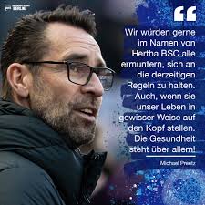 Die Gesundheit steht über allem!" 🗣 Unsere Geschäftsführer Michael Preetz  und Ingo Schiller äußern sich zur aktuellen Lage sowie zur Verantwortung  des Vereins und sprechen offen über Finanzen und den individuellen  Trainingsbetrieb.