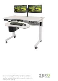 Zero Gravity Tables Offers The Most Monitor Setup Configurations To Customize Your Adjustable Height Adjustable Height Standing Desk Gravity Dual Monitor Stand