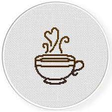 Serving Coffee Cross Stitch Pattern Cross Stitch Patterns Free Cross Stitch Designs Cross Stitch