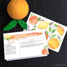Saying no will not stop you from seeing etsy ads or impact etsy's own personalization technologies, but it may make the ads you see less relevant or more repetitive. Citrus Season Recipe Card Lia Griffith