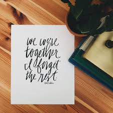 Whatever we were to each other that we are still call me by my old familiar name speak to me in the easy way you always used put no difference into your tone wear no forced air of solemnity or sorrow laugh as we always laughed at the little jokes we always enjoyed together play, smile, think of me, pray for me We Were Together I Forget The Rest Walt Whitman Quote Etsy Walt Whitman Quotes Walt Whitman We Are Together