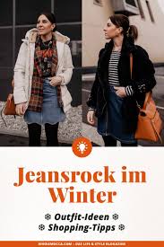 Outfit Ideen So Gut Lasst Sich Ein Jeansrock Im Winter Kombinieren In 2020 Outfit Schicke Kleidung Jeansrock