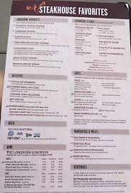 longhorn steakhouse menu s