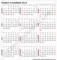 2019 Calendar Large Print 2019 Calendar Print Templates Calendar