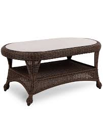 Many of the coffee tables in our guide come with storage space, ideal for hiding away living room clutter, or indeed for hiding away cocktail paraphernalia. Furniture Monterey Wicker 40 X 22 Oval Outdoor Coffee Table Created For Macy S Reviews Furniture Macy S