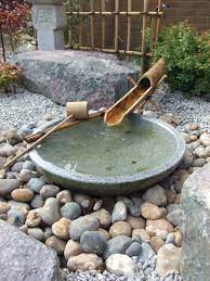 Japanese Shallow Bachi Kyoto Range Garden Ornament Water Basin Build A Japanese Garden Uk Japanese Garden Design Small Japanese Garden Bamboo Fountain