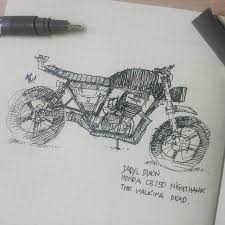 Sketsa motor halaman sketsa ini sebagai tempat untuk mencurahkan segala coretan saya jadi mohon maav kalo sketsanya sedikit acak2an. Sdh Beberapa Lama Tdk Sketsa Motor Source Pinterest Honda Cb750 Daryldixon Walkingdead Sketch Motorcycle Motor S Instagram Posts Instagram Gallery