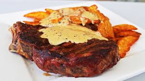 Danny aka food urchin is lucky to have wild garlic growing in his garden and shares some of his favourite recipes for the plant, including a spring fresh wild garlic. Smoky Rib Eye Steak With Creamy Mustard Sauce Recipe Youtube