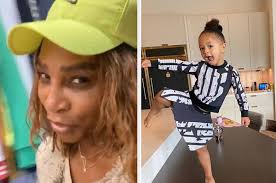 The tennis star, who is currently isolating in adelaide but is allowed out for practice sessions, posted the footage on instagram alongside a caption that wrote. Serena Williams Daughter S First Tennis Lesson