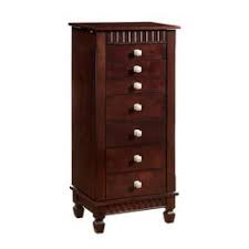 Powell® Merlot Sakina Wood Jewelry Armoire Merlot