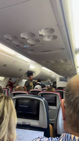 DID HE JUST SAY THAT?! After a 2 hour delay, the pilot comes on the speaker  real casual and says he’s gonna ‘SLING US AROUND FOR A LITTLE BIT…’ Bro  WHAT?! At this point are you staying on the plane or ...