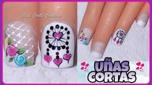 Maybe you would like to learn more about one of these? Decoracion Para Unas Cortas Unas Cortas Decoradas Diseno Para Unas Cortas Decoracion De Unas Rosas Youtube