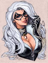 Black Cat Colors Michelle Hoefener By Ms Marvel Avenger Black Cat Marvel Spiderman Black Cat Comics Girls