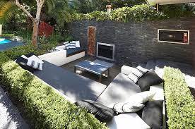 Restaurant owners and managers of a restaurant. External Sitting Areas Sunken Patio Modern Outdoor Living Outdoor Living Space