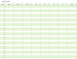 Excel Any Year Calendar Vertical Calendar Monthly Calendar Template Calendar Organization