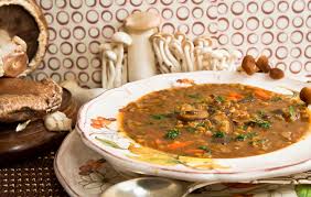 mushroom lentil soup