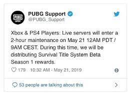 Pubg Mobile Maintenance Pubg Down And Not Working On Xbox Ps4 Or Pc Heres Pubg Server Status And Other Info