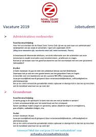 Knokke Zoute Tennis Club Accueil Onthaal Zoute Tennis Club
