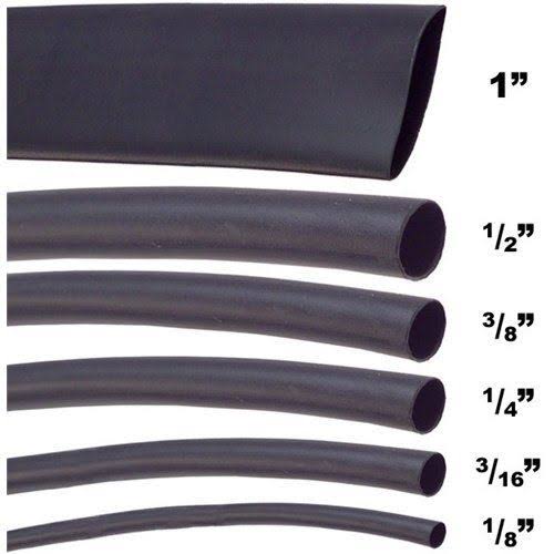 Black Heat Shrink Tube - 1mm