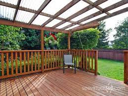 Clear Covered Deck Backyard Diy Deck Deck With Pergola