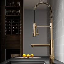 Appaso gold kitchen faucet with pull down magnetic docking sprayer. Cqrj1q4r0n3tkm