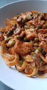 Tagliatelles Au Poulet Facon Stroganoff Recettes De Cuisine Tagliatelle Au Poulet Recette Poulet
