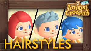Acnl guy hairstyles lajoshrich com. Animal Crossing New Horizons All Hairstyles Youtube