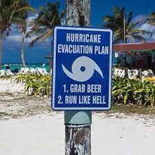 Caribbean Travel Bvi Hurricane Weather Usvi Evacuation Plan Funny Signs Hurricane Evacuation