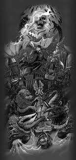 Harry Potter Theme Tattoo Design On Behance Harry Potter Tattoo Sleeve Harry Potter Tattoos Harry Tattoos