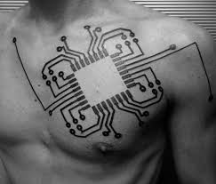 It's different from a flat piece of paper or a computer screen, says sicklinger. 50 Computer Tattoo Designs For Men Technology Ink Ideas Computer Tattoo Tech Tattoo Tattoo Designs Men