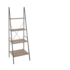 This ladder shelf is super trendy and gives a way for you to show off your decor pieces that are just spread throughout the whole house. Natural Closetmaid 1312 4 Tier Wood Ladder Shelf Bookcase Furniture Home Kitchen Guardebem Com